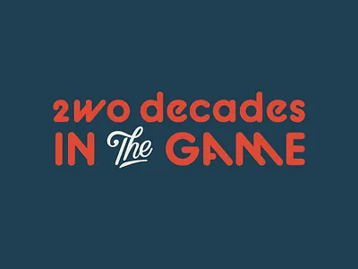 2WO DECADES branding color design identity logo typography