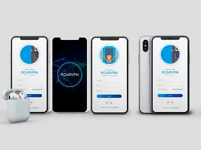 VPN Splash Screen & Login and Sign Up Sreen app dailyui design mobile mobile app ui uiux ux vpn