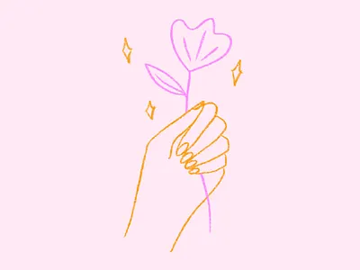 Choose Joy choose joy flower hands illustration magic spring women illustrators