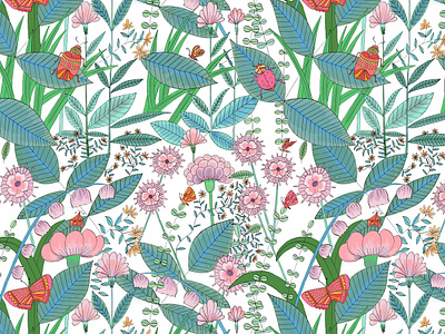 Bug and Leaf pattern art custom art design fabric fabric design fabric pattern illustration pattern a day pattern art pattern design photoshop poster print surface design surface pattern surface pattern design surfacepattern surfacepatterndesign wallpaper wallpaper design