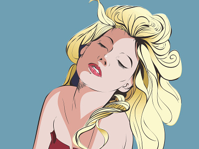 Blond-haired girl chinese girl illustration illustration 中国