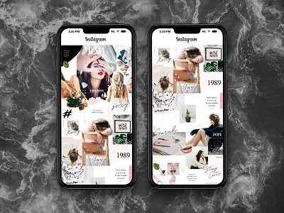 Bad Instagram Puzzle Templates download fashion grid instagram moodboard pixelbuddha post psd puzzle template