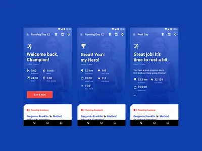 Workout preview — EasyRun android app running ui workout