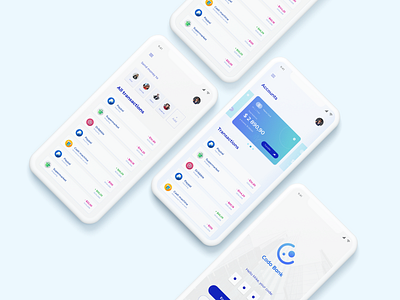 Banking app application bank bank account bank card banking blue dailyui design app dribbble iphone minimal mobile mockup money transaction transfer ui ux design uiue