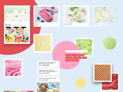 Creamland mood board ice cream inspiration mood board mood boards moodboard moodboards