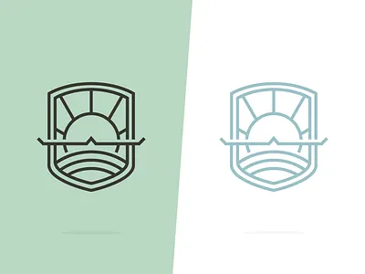 over the horizon emblem flight horizon patch plane sun