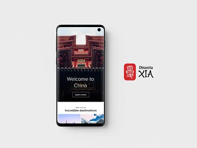 Dinastia Xia Mobile app beijing china red samsung shanghai tourism travel ui web xia