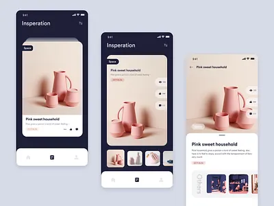Decoration inspiration page design app decoration design inspieation ui