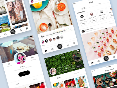Foodie Style APP Design app design