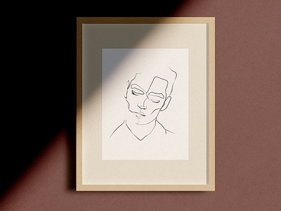 Figara Line Drawings continuous illustration line drawing line drawings one portrait single sketch