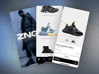 ZNG / High Street Fashion design ecomm mobile mobile app ui