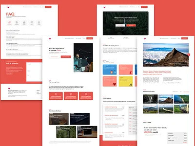 Rambutan Code Academy Website branding design website