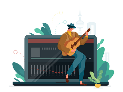 Music 2 illistration 插图 插画 设计