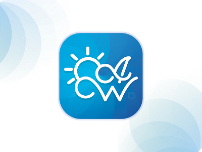 Weather App Icon Logo air android app app icon app store icon apple branding cloud design icon icon app iconography ios iphone logo logotype sun water weather weather forecast