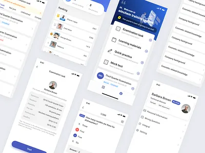 Training App design ui ux