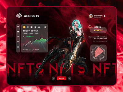 Niun Wars — NFT game concept binance bitcoin branding crypto design game gamedev graphic design illustration logo nft online rpg ui ux web