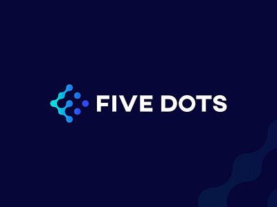 Five Dots Logo art branding design identity identity branding identity design illustration logo logo a day logo design logo design branding logo inspiration logotype minimal typography ui