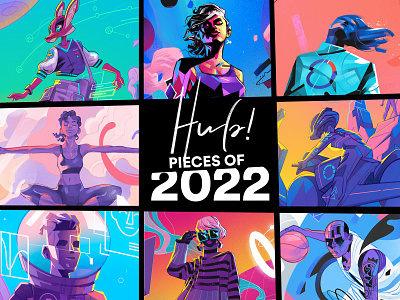 Pieces of 202️⃣2️⃣ 2022 artworks creativity illustration imagination lifestyle metaverse portfolio recap