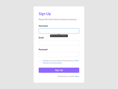 Daily UI #087 Tooltip 087 dailyui