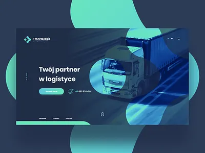 TLS brand brand car concept design header layout logistic tls transport truck ux webdesign
