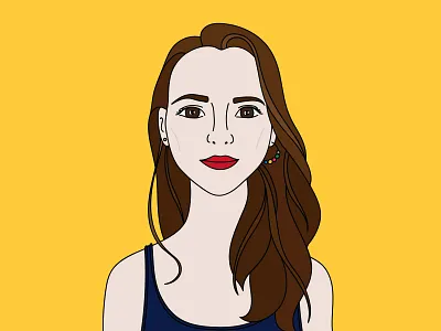 Self-Portrait autoportrait character art portrait self portrait vector artwork