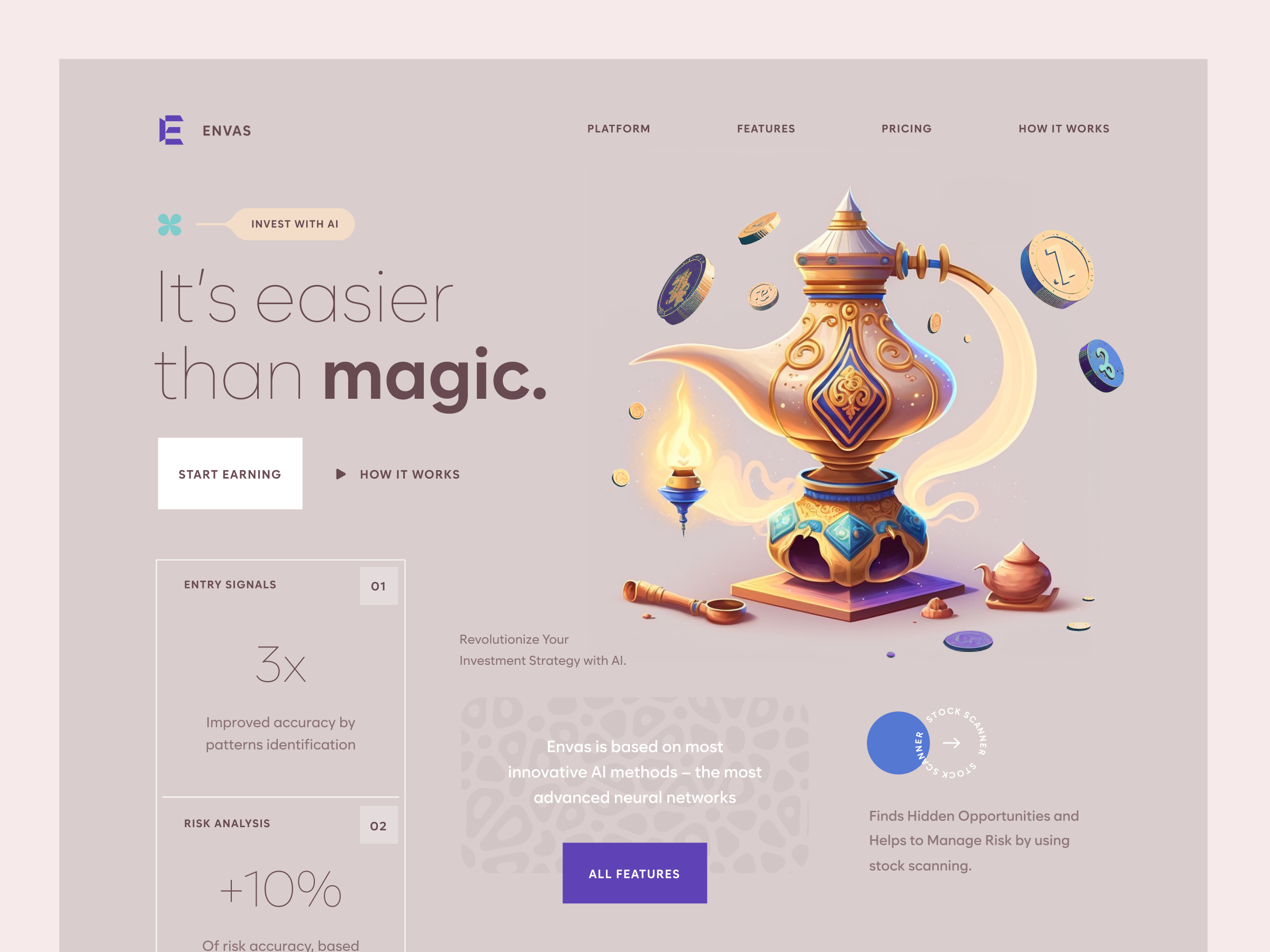 AI Investment Website design minimalism ui ux webdesign website