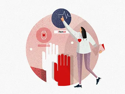 Illutration for a social post art characer charachter charachter design design dribble graphic art illustration illustration art invite itechart social campaign texture vector web