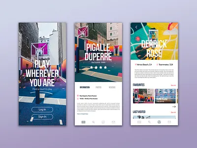Court App app design ui ux web