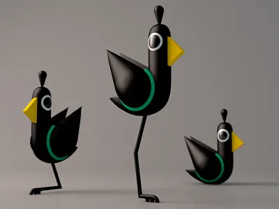 Lolly Hens 3d 3dcharacter 3dillustration birds c4d cgi characterdesign cinema4d hens illustration maxon maxonc4d vector