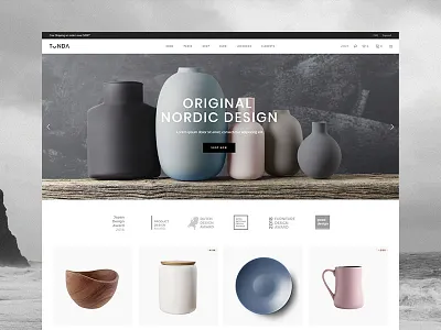 Tonda - Studio home ceramic design ecommerce furniture ocean colors pottery qode interactive sea colors select themes shop tonda tonda theme ui woocomerce