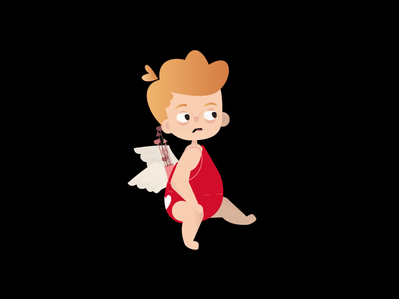 Valentine Day (ANIMATION PROCESS) 2d animation animation process beer character animation drinking illustration tired