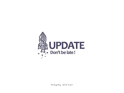 Update l Logo & Identity brand branding calligraph calligraphy design illustration logo logo 2d software typographi typography windows