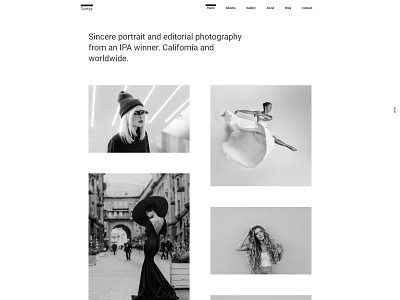 Sonya - Photography WordPress Theme agency clean creative fullscreen gallery minimal one page parallax personal blog photo photographer photography photography theme portfolio responsive