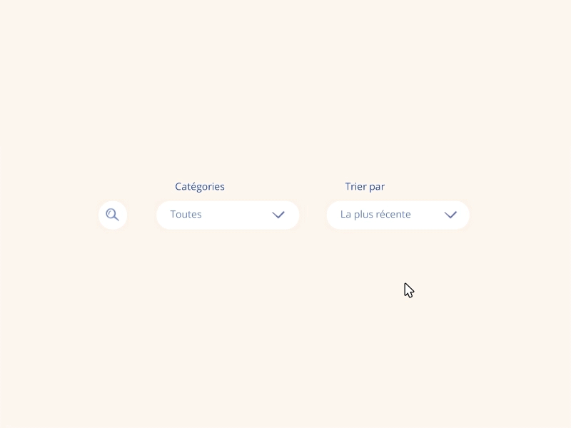 Lexy - Apps filter bar animation design filter search ui ux webdesign