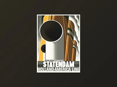 A.M Cassandre Study (With process ) art deco cassandre french illustration poster poster art process travel poster typography vintage