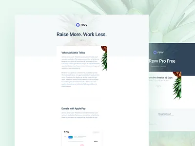 Electronic Mail app clean donation email ios newsletter platform revv saas ui ux