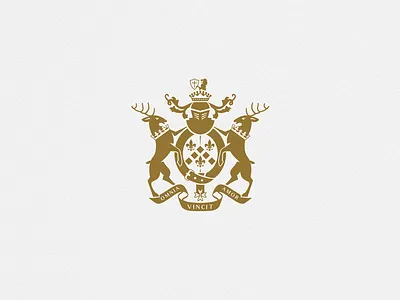 Omnia Vincit Amor emblem heraldry logo marakas retro sign symbol