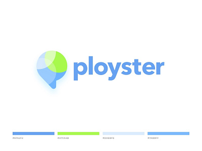 Logotype for team game app blue branding earth icon logo maps minimal pin place siple ui