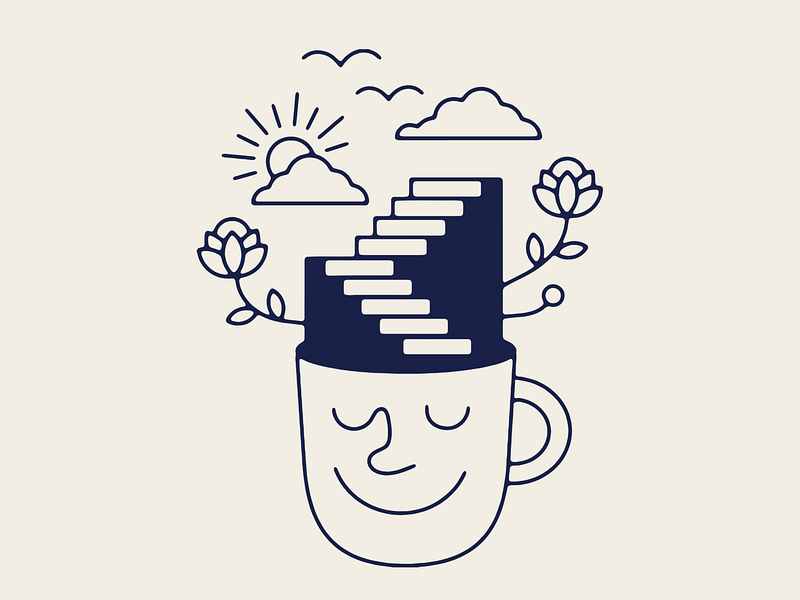 Mindful Reminders artist coffee coffee design design drawing editorial fun graphic design illustration illustrator mindful peaceful