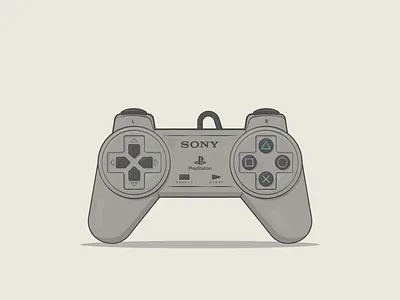Retro Gaming | Playstation Controller adobe illustrator adobe photoshop branding classic controller design games gaming graphic design illustration playstation retro vector