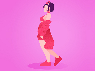 Doja Cat character color colors design dojacat fashion flat girl illustration minimal minimalist music portrait vector woman