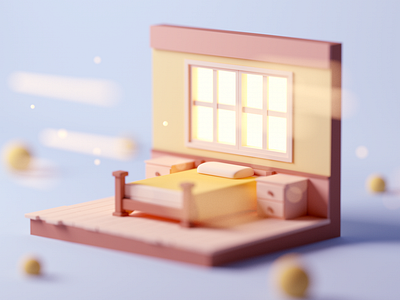 Room 3d c4d cartoon cinema 4d cinema4d design fantasy forest game game asset game building game design illustration isometric isometric room low poly lowpoly octane