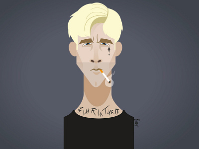 Ryan Gosling illustration portrait ryan gosling vector