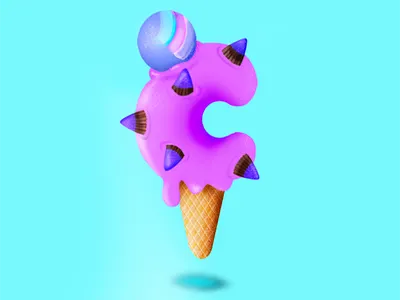 36 days of type / Letter C 36days 36daysoftype desing illustration pink vector