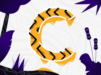 36 days of type C 36days challenge design illustration letter type