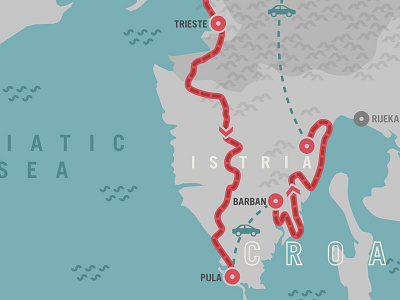 Cycling tour map branding cycling map tour