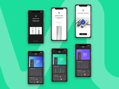 Pax Vaporizer App app art direction branding color scheme dashboard dashboard app design design system mobile app mobile app design mobile design onboarding ui ux