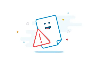 Warning message app design illustration ui vector