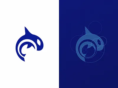 Orca Health Rebrand brand branding identity logo mark orca whale