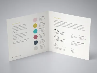 Brand Guidelines Booklet brand guidelines brand identity branding color design typography